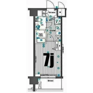 グランド・ガーラ横濱桜木町【9階】の間取り