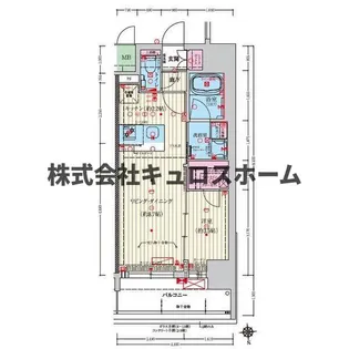 グランドファースト大阪福島【8階】の間取り