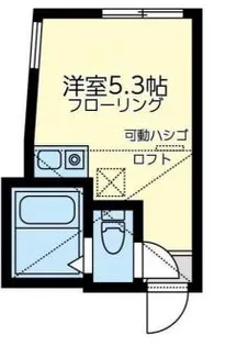 ユナイト日ノ出ルモンド【2階】の間取り