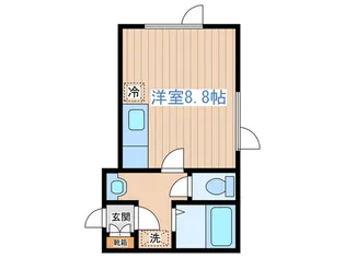 ブル-リボン澄川【1階】の間取り