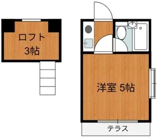 ルビアンハイツ【1階】の間取り