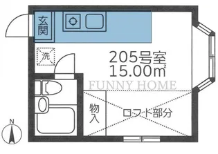 ラスカサス下高井戸【2階】の間取り