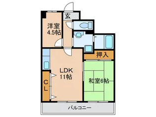 グレ-ス大阪港【2階】の間取り