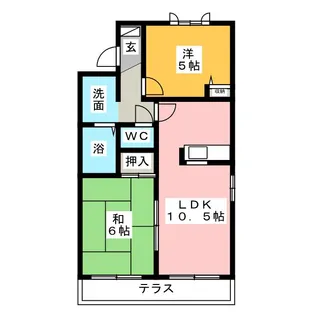 メゾングレージュ C棟【2階】の間取り