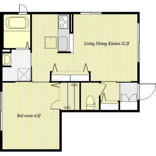 ガーデンミズキB【1階】の間取り