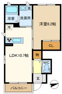 ハーモニーガーデンII【1階】の間取り