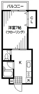 エルンテ中野【1階】の間取り