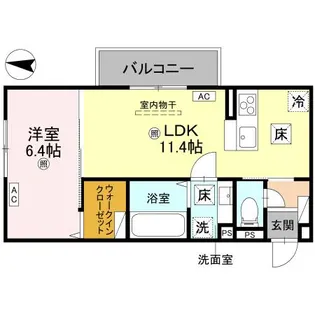 D-Regalo日光N【1階】の間取り