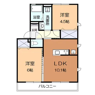 メゾンアルタイル【1階】の間取り
