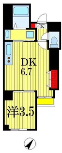 プラージュ登戸【4階】の間取り