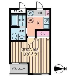 プログレッソ三鷹【3階】の間取り