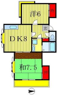 ストークハイツ飯嶋【1階】の間取り