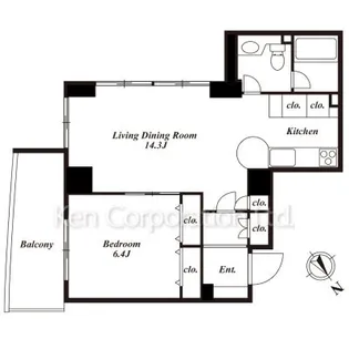パラシオ青山【6階】の間取り