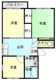 エーハイム風早【2階】の間取り