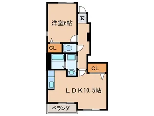 ソレイユ小幡【1階】の間取り