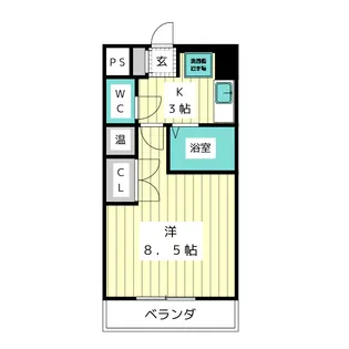 エクセレンス山中【4階】の間取り