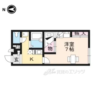 レオパレス平野屋【1階】の間取り