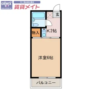 コーポTOKI【1階】の間取り