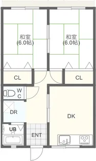 ヒューマンハイツ五反田【1階】の間取り