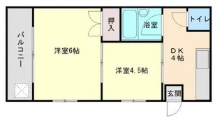 コダガーデン六実【2階】の間取り