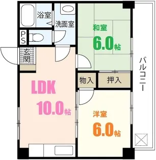 リバーサイド小島【6階】の間取り