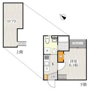 キャトルセゾン【2階】の間取り