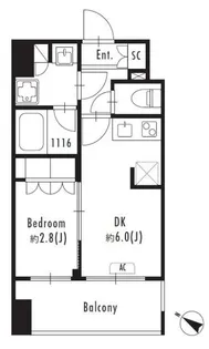 プライマル森下II【11階】の間取り