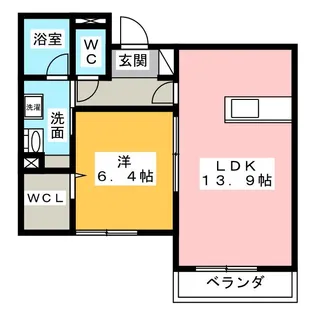 ルミエールK【2階】の間取り
