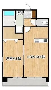 クロノス41新町IV【5階】の間取り