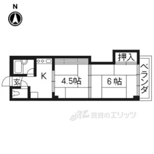 中嶋マンション【2階】の間取り