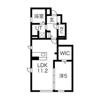 ドミール・エビスII【1階】の間取り