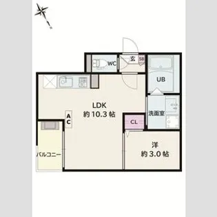 Jack hachimanIII【2階】の間取り