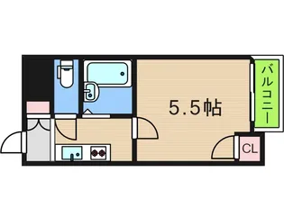 パークライフ住吉【3階】の間取り