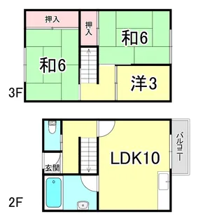 松が丘住宅13号棟の間取り
