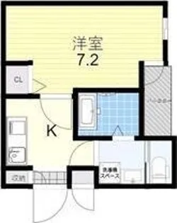 アッシュメゾン今里(Hーmaison今里)【2階】の間取り