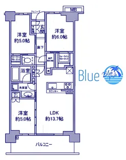 シティテラス横濱綱島ガーデンズ【4階】の間取り