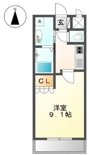 グラード【1階】の間取り