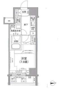 アイル秋葉原ノースドゥーエ【4階】の間取り