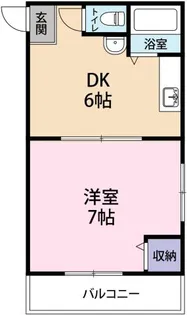 カーサ三好【1階】の間取り