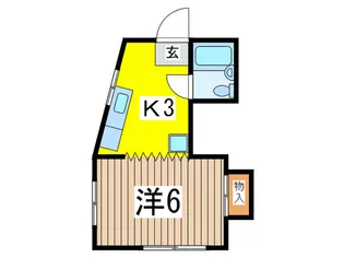 シャト-富士見坂【1階】の間取り