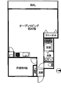 永谷リヴュール新宿【10階】の間取り