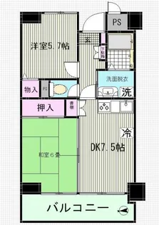 アクアリウス中葛西【10階】の間取り