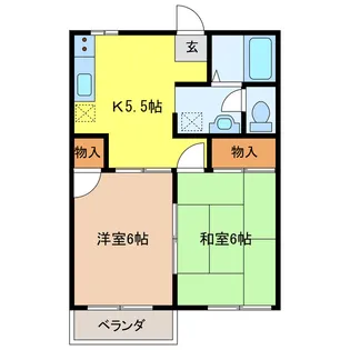 ジュネス92【1階】の間取り