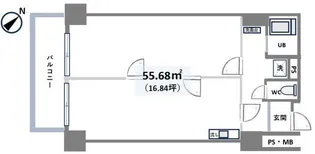 朝日九段マンション【2階】の間取り