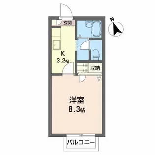 グリーンポポII【2階】の間取り