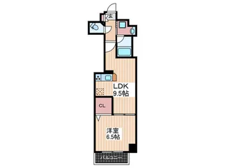ラブリエ舟入中町アネックス【8階】の間取り