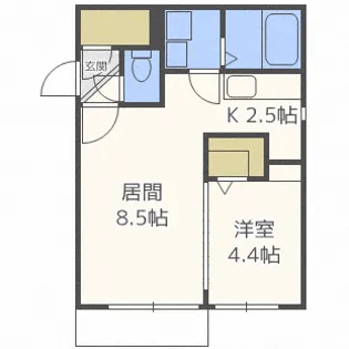 PrendreN12【4階】の間取り