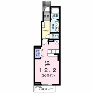 ラ・リシェス【1階】の間取り