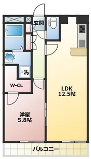 リヴェールII【3階】の間取り