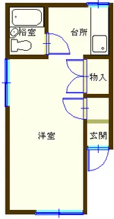 グリーンコーポ浜田2号館【2階】の間取り
